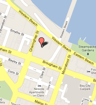 Location of Deakin Waterfront Campus