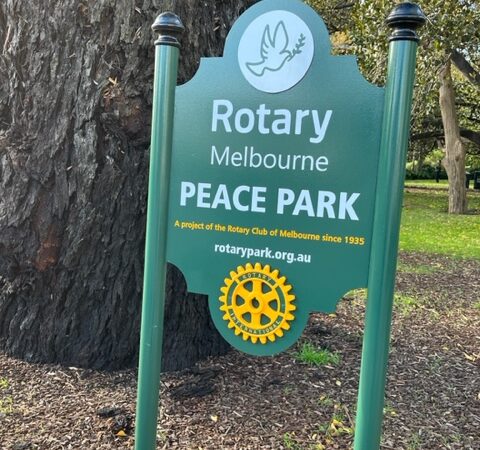 Peace Bells Installed at Rotary – Domain Melbourne